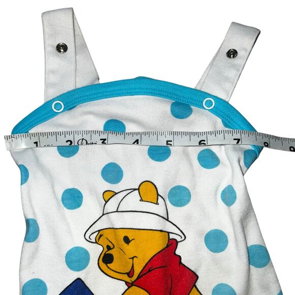 Vintage Disney's Winnie the Pooh at beach in sand newborn romper 0-3mon 90s - Picture 4 of 6